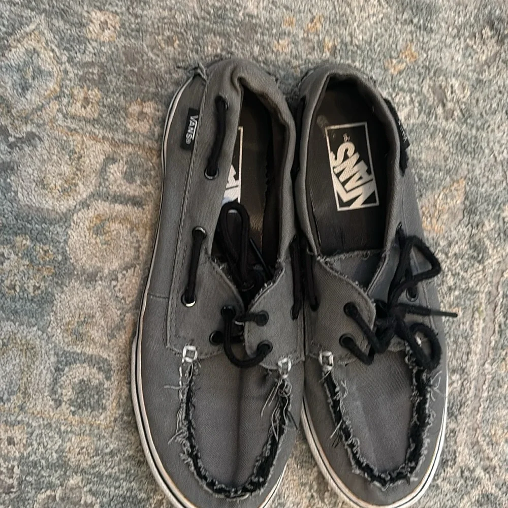 Vans slip on boat shoes men’s size 3.5 woman’s size 5